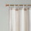 Faux Linen Tab Top Fleece Lined Curtain Panel(Only 1 pc Panel) B03598319