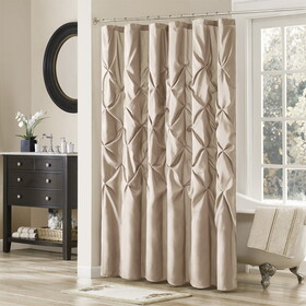 Laurel Tufted Semi-Sheer Shower Curtain B03598601