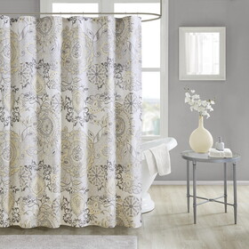 Isla Printed Cotton Shower Curtain B03598633