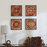 Moroccan Tile 4-piece Framed Art Set B03598779