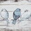 Perched Birds Hand Painted Wood Plank Panel Wall Decor B03598783