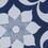 Ornos Tiles Distressed Navy Blue Medallion 3-piece Wall Decor Set B03598798