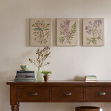 Linen Botanicals Illustration 3-piece Canvas Wall Art Set B03598817
