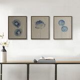 Blue Print Botanicals 3-piece Framed Canvas Wall Art Set B03598821