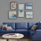 Blue Horizon 5-piece Gallery Framed Canvas Wall Art Set B03598843