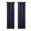 Solid Blackout Triple Weave Grommet Top Curtain Panel Pair B03599851