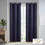 Solid Blackout Triple Weave Grommet Top Curtain Panel Pair B03599851