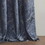 Knitted Jacquard Paisley Total Blackout Grommet Top Curtain Panel B03599870