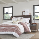 3 Piece Cotton Duvet Cover Set with Chenille Tufting B035P148272