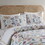 4 Piece Floral Comforter Set with Throw Pillow B035P148333