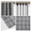 Plaid Faux Leather Tab Top Curtain Panel with Fleece Lining(Only 1 pc Panel) B035P148388