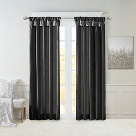 Twist Tab Lined Window Curtain Panel(Only 1 pc Panel) B035P148397