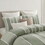 3 Piece Striped Cotton Duvet Cover Set B035P217804