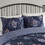 King/Cal King 3 Piece Pintuck Duvet Cover Set B035P217808