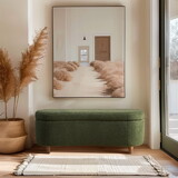 Boucle Flip Top Storage Bench