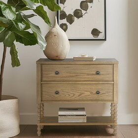 2 Drawer Accent Chest Natural See below B035P262688