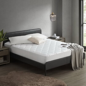 Overfilled Deep Pocket Mattress Pad White King B035P268151