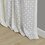 2pk Poly Printed Curtain Panel with Tufted Stripe White/Taupe 2-PK 50x95" B035P268154