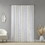 2pk Poly Printed Curtain Panel with Tufted Stripe White/Taupe 2-PK 50x95" B035P268154