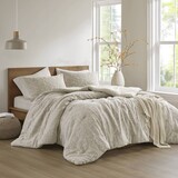 3 Piece Oversized Cotton Matelasse Comforter Set-Full/Queen B035P280375