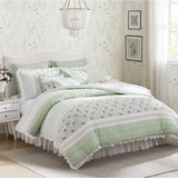 9 Piece Cotton Percale Comforter Set Cal King B035P294111