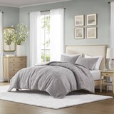 3 pc solid soft bedding set modern style King/Cal King 100% cotton all season sheets-Charcoal sateen weave bed-sheets