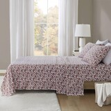 4 PCS King Sheet Set Rust Floral B035P319680