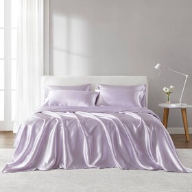 6 PCS Queen Luxury Sheet Set Lilac B035P319703