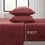 4 PCS Queen Micro Plush Sheet Set Burgundy B035P319760
