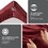 4 PCS Queen Micro Plush Sheet Set Burgundy B035P319760