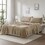 4 PCS King Micro Plush Sheet Set Taupe B035P319765