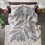3 PCS Full/Queen Botanical Cotton Comforter Set Gray B035P319895