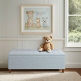 Shandra Tufted Top Upholstered Storage Bench Light Blue B035P341160