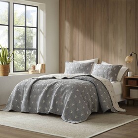 3 PCS Full/Queen Coverlet Set B035P366540