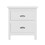 Yes4wood Versatile White 2-Drawers Nightstand, Bedside Table, End Table for Living Room Bedroom, assembled with Sturdy Solid Wood B03790057