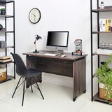 Urban Farmhouse Composite Wood Writing Desk in Rustic Gray B04052634