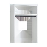 Devi White Wall Mounted Wood Closet System B040P311949