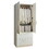 Emma Two-Door Wood Closet with Two Drawers and Hanging Bars in White B040S00007