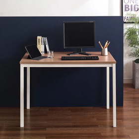 Harry Contemporary Wood and Metal Computer Desk in Oak B040S00012