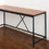 Olympus Wood and Metal Corner Desk in Acacia and Black B040S00033