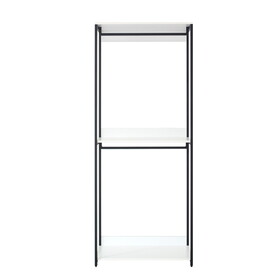 Fiona 32" Wood and Metal Walk-in Closet with One Shelf B040S00043