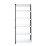 Fiona Wood and Metal Walk-in Closet with Five Shelves B040S00046