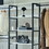 Fiona White Freestanding Walk in Wood Closet System with Metal Frame B040S00048