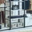 Fiona White Freestanding Walk in Wood Closet System with Metal Frame B040S00051