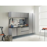 Nova Series 96 in. W x 72 in. H x 20 in. D Metallic Grey Garage Cabinet Set B (6-Piece) B040S00065