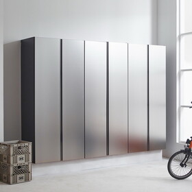 Nova Series 96 in. W x 72 in. H x 20 in. D Metallic Grey Garage Cabinet Set D (3-Piece) B040S00067