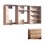 Devi Oak Wall Mounted Wood Closet System B040S00119