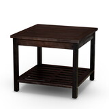 Longs Peak Eucalyptus 2-Shelf Side Table, Espresso B04660605
