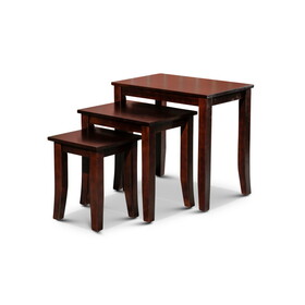 3-Piece Nesting Table Set, Dark Brown B04660619
