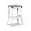 B04660625 Antique White+Bonded Leather+30" Counter Stool - Gray Seat